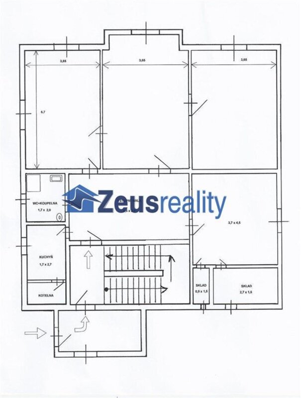 Kanceláře/4místnosti/hala/2xskládek/120m2/po rekonstrukci/Praha 10/Strašnice/Nad vodovodem