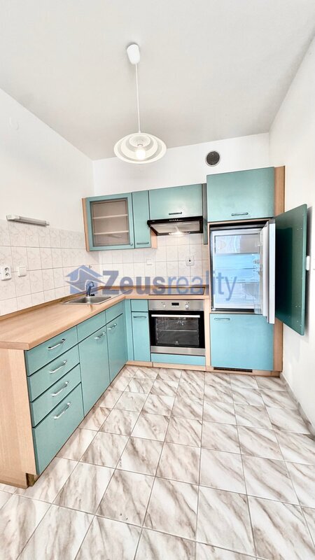 1+KK/balkon/39m2/garážové stání/sklep/Praha 7/Troja/Trojská/zařízen částečně/v klidu a zeleni
