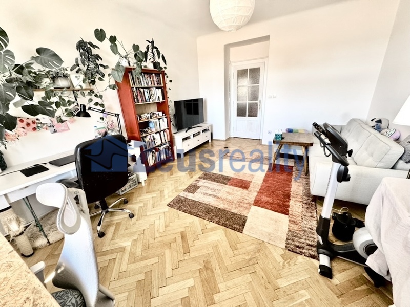 2+1/81m2/balkon/Boleslavská/Vinohrady/Praha 3/zařízen částečně