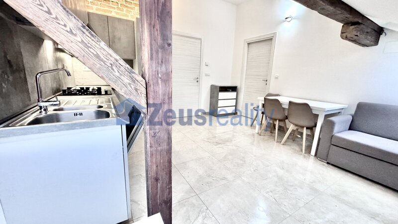 2+KK/56m2/společný balkon/Plzeňská/Praha 5/Smíchov/zařízen komplet