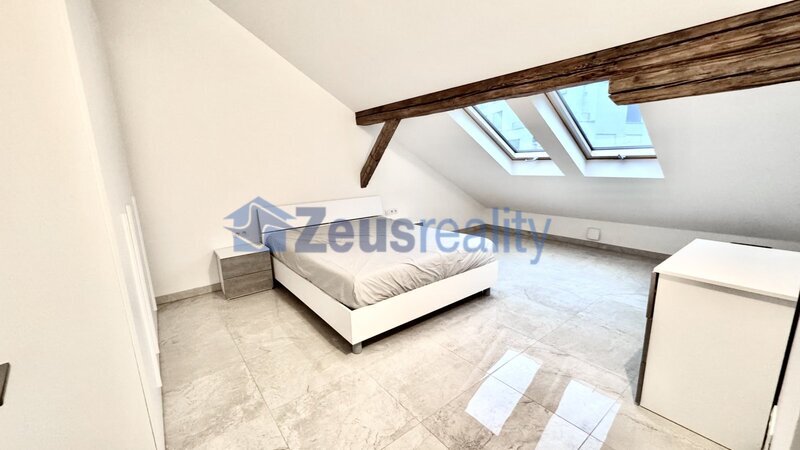 2+KK/56m2/společný balkon/Plzeňská/Praha 5/Smíchov/zařízen komplet