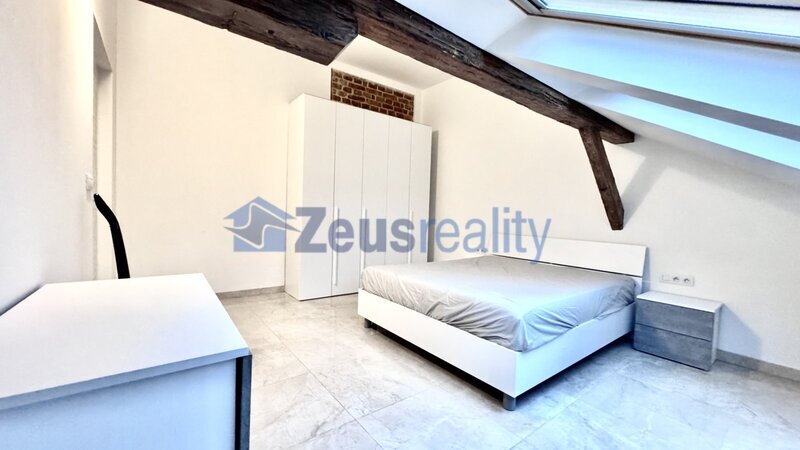 2+KK/56m2/společný balkon/Plzeňská/Praha 5/Smíchov/zařízen komplet