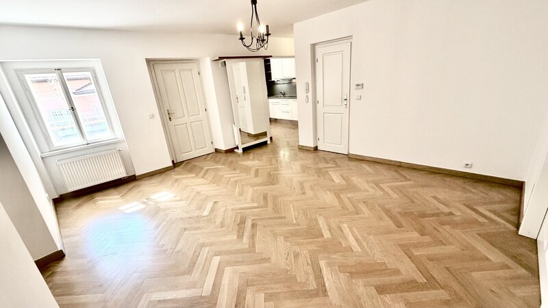 4+KK/100m2/balkon/Jánská/Staré město/Praha 1/zařízen částečně